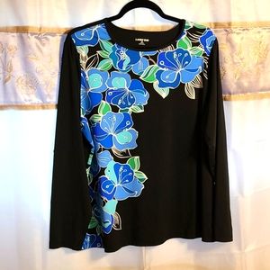 Casual floral top, Lands' End